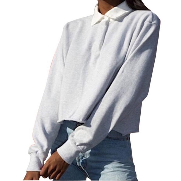 Brandy Melville Cropped Collared 